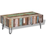  Stolić za kavu od masivnog obnovljenog drva 100 x 50 x 38 cm | shoptok.hr