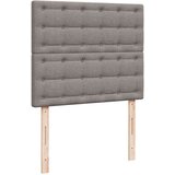 vidaXL Krevet s oprugama i madracem smeđesivi 120 x 190 cm od tkanine | shoptok.hr