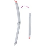  Ramp za motocikle Srebrno 180 x 28 x 5 cm Aluminij | shoptok.hr