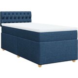 vidaXL Krevet s oprugama i madracem plavi 100 x 200 cm od tkanine | shoptok.hr