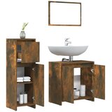  3-dijelni set kupaonskog namještaja boja hrasta drveni | shoptok.hr