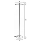 Zuiver LED zatemnitvena stoječa svetilka s steklenim senčilom v sivi in zlati barvi (višina 132 cm) Float – | Shoptok.si