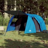 vidaXL Šator za kampiranje za 4 osobe plavi 420x260x153 cm taft 185T Cijene