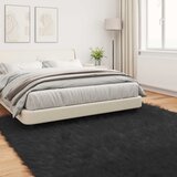  Tepih od umjetne ovčje kože TAFALLA Crna 240 x 240 cm Poliester | shoptok.hr