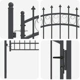  Vrata ograde s bodljama EMMEN 200 x 100 cm | shoptok.hr