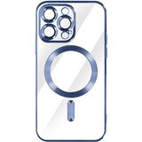 AVIZAR MagSafe ovitek za iPhone 14 Pro Silikonska zašcita kamere Outline Chrome modra, (20575210) Cene