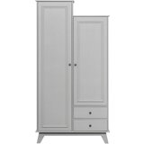 WOOOD Svijetlo siva dječja garderoba od masivnog bora 98x190 cm Lily – Cijene