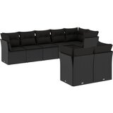 The Living Store Vrtna sedežna garnitura 8-delna z blazinami črn poli ratan - Vrtna Sedežna Garniture, (21452686) | Shoptok.si