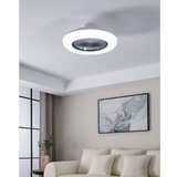 Eglo 35144-LED stropni ventilator SAYULITA 3xLED/12,6W/230V, prečnik 55 cm, siva + daljinski upravljač | Eponuda.com