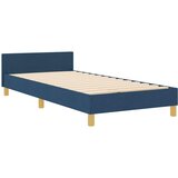  Krevetna konstrukcija s uzglavljem Plava 100 x 200 cm tkanina | shoptok.hr