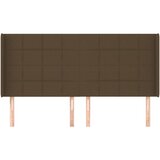  Uzglavlje s ušima tamnosmeđe 183x16x118/128 cm od tkanine | shoptok.hr