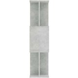 vidaXL knjižna omara/paravan betonsko siva 80x24x96 cm iverna plošča | Shoptok.si