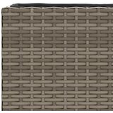  Vrtna sadilica s 2 posude siva 72 x 30 x 32 cm od poliratana | Shoptok.si