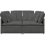 Modularna sofa s jastucima, korduro tkanina, tamno siva | shoptok.hr