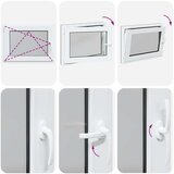  podrumski prozor RISOR 80x50 cm Okretno-nagibni DIN lijevi antracit - Antracit 80 x 50 cm (troslojni) 1 Naginjanje i okretanje | shoptok.hr