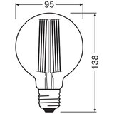  LED prigu&amp;scaron;iva sijalica VINTAGE FILAMENT E27/11W/230V 1800K - Osram Slike