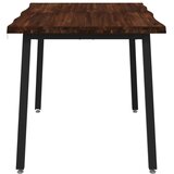  90 x 55 x 75 cm Čvrsto drvo akacije Tamno smeđa i crna - tamno smeđa i crna 90 x 55 x 75 cm Živi rub | shoptok.hr