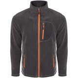 Dewberry 24601 5 Pocket Outdoor Full Zipper Fleece Jacket-SMOKED-2 | Shoptok.si