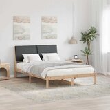 Okvir kreveta smeđe i tamnosivo 150 x 200 cm Masivna borovina | Eponuda.com