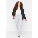 Trendyol Curve Gray Pocket Basic Jogger Knitted Slim Sweatpants | Shoptok.si