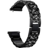 Chameleon Kovinski pašček za uro Diamond 20mm, črn | Shoptok.si