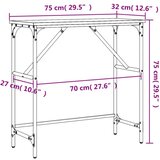 Konzolni stol boja hrasta 75 x 32 x 75 cm konstruirano drvo | shoptok.hr