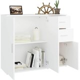  Komoda bijela 91 x 29,5 x 75 cm od konstruiranog drva | shoptok.hr