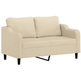  2-dijelni set sofa s jastucima krem od tkanine | shoptok.hr