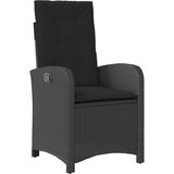  9-dijelni vrtni blagovaonski set s jastucima crni od poliratana Crna Dužina stola 190 cm | shoptok.hr
