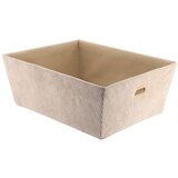 Tendance KOŠARICA 32,5X45X18 CM SAMT, TAUPE | shoptok.hr