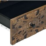  Visoka omara z vrati Rjava 60 x 33,5 x 100 cm Masiven les manga, (5000246535) | Shoptok.si