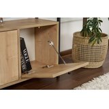 Hanah home Stranska mizica v hrastovem dekorju v svetli naravni barvi 29,5x120 cm Solace – | Shoptok.si