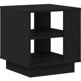 vidaXL Klubska miza Črni hrast Inženirski les 40 x 40 x 49 cm Miza | Shoptok.si
