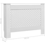  Pokrovi za radijator 2 kom bijeli 112 x 19 x 81,5 cm mdf | shoptok.hr