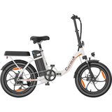 Cheevalry C16-1 Zložljivo električno kolo, 20” Fat Bike, 48V 16Ah 250W Mestno kolo, Belo, (5000234321) | Shoptok.si