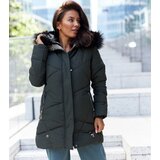 Gemre Green jacket with detachable fur Riverton | shoptok.hr