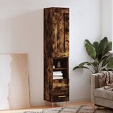The Living Store Visoka omara dimljeni hrast 34,5x34x180 cm inženirski les - Visoka Omarica, (21429991) Cene
