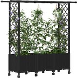  Povišeni krevet s mrežom i krovom Crna 162,5 x 40 x 142 cm PP | shoptok.hr