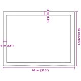 Stolna ploča 80x60x(2-6) cm od netretirane masivne hrastovine | shoptok.hr