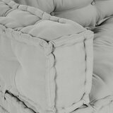 vidaXL Sofa blazina Siva Bombaž Srednja Set blazin Pravokotna | Shoptok.si