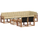  Set vanjskih sofa 9 kom. Prirodna i bež | shoptok.hr