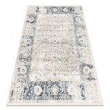 RugsX DISTIN 0843A bela / mornarsko modra / modra moderna preproga - Ornament, okvir, vintage, resice 140x190 cm, (21990463) | Shoptok.si