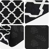  Traka za tepih LESAKA Crno i bijelo 80 x 450 cm | shoptok.hr