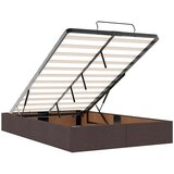 vidaXL Okvir za krevet s madraca tamnosmeđi 120x190 cm od tkanine Cijene