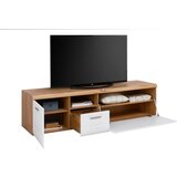 Mömax tv-element auris, bela, barva hrasta | Shoptok.si