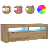  Noćni ormarići 2 kom s LED svjetlima boja hrasta 60x35x40 cm | shoptok.hr