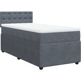  Box spring krevet s madracem tamnosivi 90x200 cm baršunasti | shoptok.hr