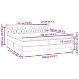  Box Spring postelja z vzmetnicami Roza 180x210 cm Velvet, (21792819) | Shoptok.si