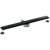 Tuš kanal 2-u-1 sa 360° sifonom Crna 90 cm Nehrđajući čelik 304 | shoptok.hr