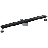 Tuš odtok 2-v-1 z 360° sifonom Črna 90 cm Nerjaveče jeklo 304, (5000248850) | Shoptok.si